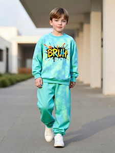 2025 Set di pantaloni con cappuccio Casual comodi e comodi da ragazzo primavera e autunno - Product Image 3