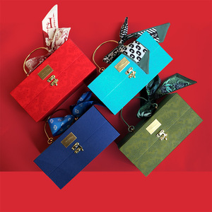 Boîte cadeau de mariage de luxe rigide avec logo personnalisé, emballage en feuille métallisée avec couvercle, coffret cadeau pour bébé, grande boîte - Product Image 6