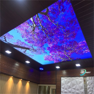 Techo colgante <span class=keywords><strong>Cielo</strong></span> azul y nubes blancas Película de techo elástica Crear <span class=keywords><strong>cielo</strong></span> al aire libre para diseño de interiores - Product Image 6