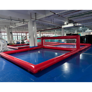 Terrain de <span class=keywords><strong>volley</strong></span>-ball flottant gonflable pour activités de plage en PVC 10x5M, <span class=keywords><strong>filet</strong></span> de clôture latérale pour <span class=keywords><strong>volley</strong></span>-ball de plage - Product Image 1