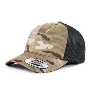 Topi Trucker Jaring Yu Poong 6606 <span class=keywords><strong>M</strong></span> C Pria dengan Bordir 3D Logo Custom Pabrik, Cetak Kamuflase Hitam, Gorras - Product Image 6