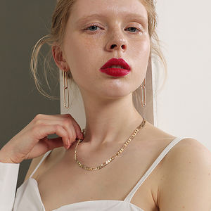 RINNTIN-Cadena <span class=keywords><strong>de</strong></span> oro <span class=keywords><strong>de</strong></span> 18 quilates para hombre, joyería <span class=keywords><strong>de</strong></span> hiphop, plata esterlina 925, 3,3mm, collar <span class=keywords><strong>de</strong></span> cadena <span class=keywords><strong>Figaro</strong></span> con corte <span class=keywords><strong>de</strong></span> diamante - Product Image 2