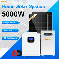 Système solaire tout-en-un hors réseau Sunroko 5000W 5Kw 5 Kva pour la maison