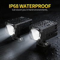 2 Piezas de Faros LED para Motocicleta, 12V, Luces LED de Alta Intensidad, Lámpara para Moto, Foco LED Externo Delantero, Luces Auxiliares