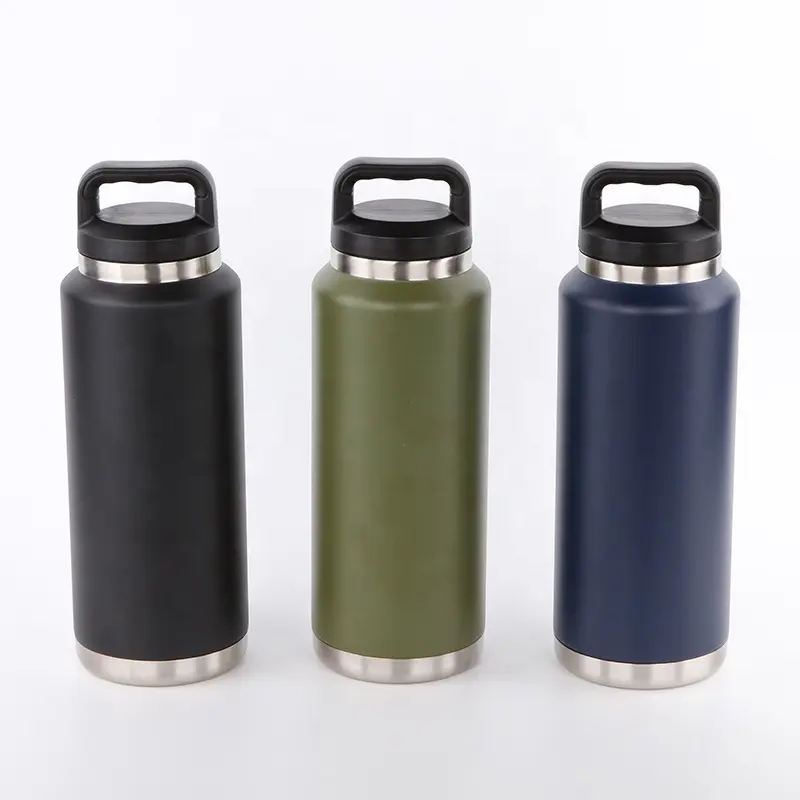 Insulated Water Bottle With Lid Double Wall Vacuum Insulated Stainless Steel Water Bottles Bpa-free Leak-proof