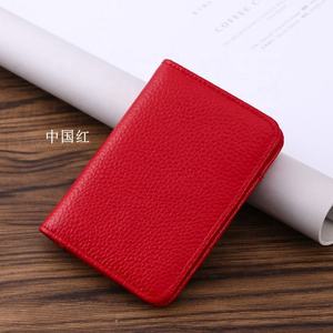 Porte-cartes en cuir de vache véritable Andong, portefeuille court unisexe pour femmes et hommes, porte-cartes multi-positions, sacs à main - Product Image 4