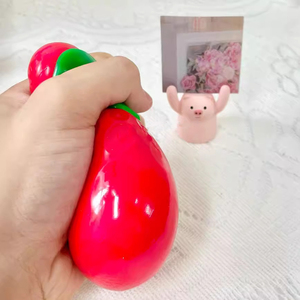 Jouet anti-stress en forme <span class=keywords><strong>de</strong></span> fraise réaliste, jouet sensoriel anti-anxiété pour garçons et filles, cadeau <span class=keywords><strong>de</strong></span> fête d'anniversaire - Product Image 5