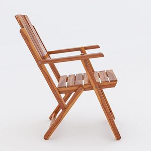 Fauteuil pliant en bois de sheesham massif, chaise pliable portable pour balcon, salon, chambre, extérieur, intérieur - Product Image 2