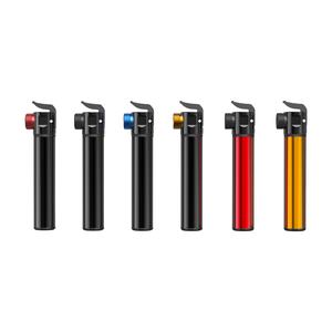 Pompe à air manuelle portable mini pour ballons et pneus, compatible valves <span class=keywords><strong>Schrader</strong></span> et <span class=keywords><strong>Presta</strong></span>, pour VTT et vélos de route, en alliage d'aluminium intelligent - Product Image 4