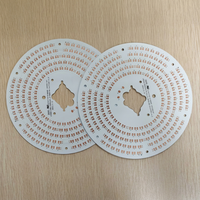 PCB LED rond personnalisé, substrat MCPCB en aluminium pour éclairage de plafond et éclairage industriel, certifié ROHS/ISO9001