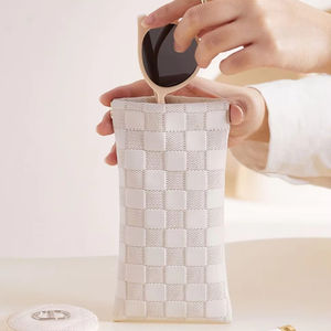 Étui de protection pour lunettes à fermeture automatique pour femmes, anti-écrasement, portable, avec clip à ressort de qualité supérieure, sac de rangement pour lunettes de soleil - Product Image 3