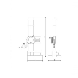 स्टेनलेस स्टील 0-600 मिमी डबल कॉलम डायल ऊंचाई गेज - Product Image 6