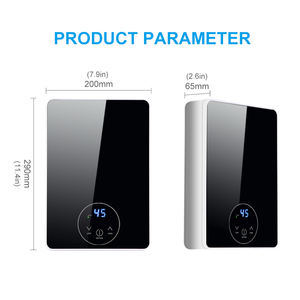 Pemanas Air Listrik Tanpa Tangki 6000W untuk Kamar Mandi, Pemanas Air Instan Terpasang di Dinding dengan LED Temperatur, US/EU untuk Garasi Mobil 220V Tenaga Surya - Product Image 6