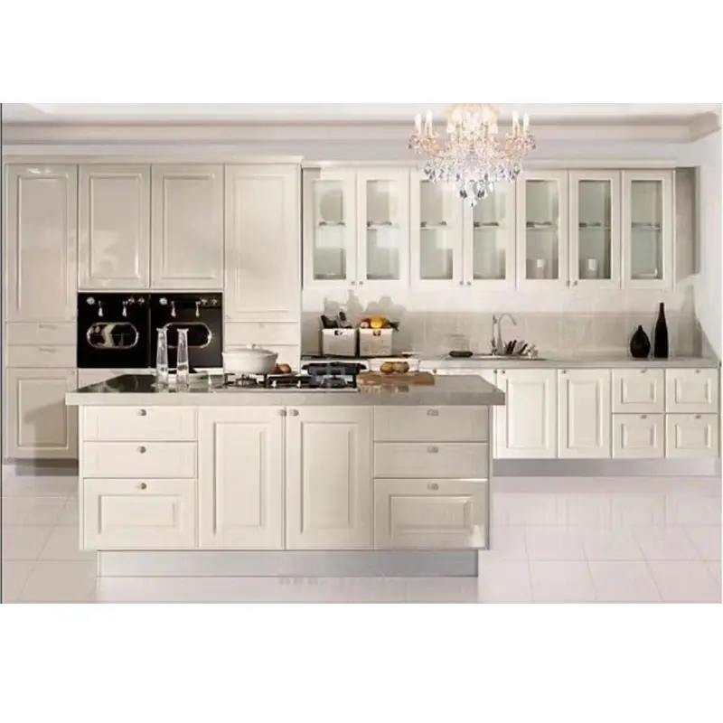 Modern design customized solid kitchen door lacquer glossy kitchen cabinet factory prices