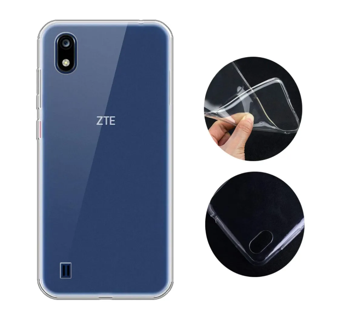 ZTE A3 A5 A7 2020 durumda, ultra İnce şeffaf şeffaf yumuşak silikon Tpu ZTE için telefon kılıfı V10 Vita A3 A5 A7 2019 arka kapak