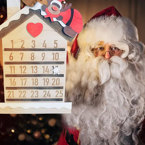 2024 buon <span class=keywords><strong>natale</strong></span> decorazione ciondolo in legno Babbo <span class=keywords><strong>Natale</strong></span> ornamento conto alla rovescia per le vigilie <span class=keywords><strong>di</strong></span> <span class=keywords><strong>natale</strong></span> - Product Image 2