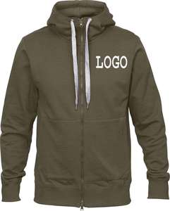 Servicio OEM de alta calidad 100% algodón polar pulóver sudaderas con capucha fuertemente con cremallera larga de gran tamaño Anti-retráctil de punto precio barato - Product Image 3