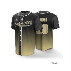 Totalmente de diseño personalizado hecho DE FÚTBOL Jersey de béisbol