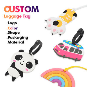 Anpassbare PVC Flugzeug Gepäck anhänger Air <span class=keywords><strong>Tag</strong></span> Holder Neuheit Geschenk für Gepäck ID Namensschilder Anpassbare Flug gesellschaft Flugzeug - Product Image 5