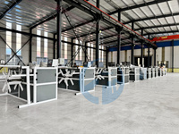 Ligne d'extrusion de tuyaux électriques ondulés en PP, PE, PVC, HDPE, haute productivité, pour la production de flexibles de drainage ondulés pour éviers