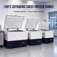 Congélateur à ultra-basse température en acier inoxydable personnalisé de 138 L avec fonction de congélation rapide pour usage en laboratoire
