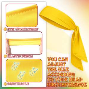 HB40048 بيع بالجملة تخصيص عدم الانزلاق كرة السلة تشغيل تنس ربطة شعر الظهر عصابة عرق قابل للتعديل اللياقة البدنية الرياضة عقال - Product Image 4