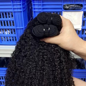 Ciocche di <span class=keywords><strong>Capelli</strong></span> Umani <span class=keywords><strong>Afro</strong></span> Kinky Curly 4C, Estensioni di <span class=keywords><strong>Capelli</strong></span> Vietnamiti Grezzi con Frontale, Fasci di <span class=keywords><strong>Capelli</strong></span> Umani con Chiusura - Product Image 3