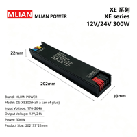 Fuente de Alimentación Conmutada de Voltaje Constante AC-DC 24V 60W, Totalmente Encapsulada, con Protección Múltiple, para Iluminación de Gabinetes e Inundación LED