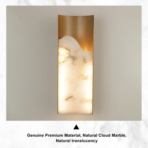 Lampada da Parete Artistica in Alabastro con LED per Corridoi, Ingressi e Scale, Illuminazione Decorativa Moderna - Product Image 3