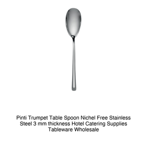 Cuillère à dîner Pinti Trumpet 18/C en acier inoxydable, épaisseur 3 mm, sans nickel, Pintinox - Product Image 2