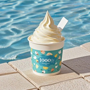 Wholesale <b>Disposable</b> Take Away Food Grade High Quality Customized Logo Printing Ice Cream Paper <b>Cups</b> - Product Image 1