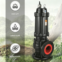 Pompe submersible à eaux usées en fonte à bride haute pression 380V pour l'industrie automobile WQ