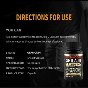 Capsules d'extrait de Shilajit pur Suppléments de rappel immunitaire Soutien immunitaire Capsules de Shilajit naturel de l'Himalaya - Product Image 3