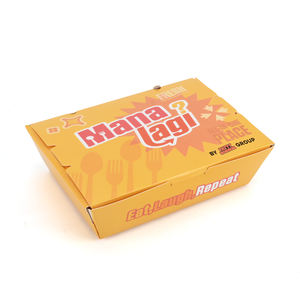 Carpeta Desechable de Papel Kraft Plegable y Ecológica PK Custom, con 4 Esquinas Pegadas, para Hamburguesas, con Certificación Europea ISO - Product Image 1