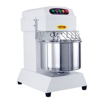 Robot culinaire 750 Watts Silvercrest, pièces détachées, double crochet, socle, moulin à eau, 2 litres, en fonte d'aluminium, double bras de levage, planétaire, 10 litres