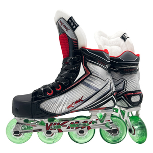 OEM người lớn người đàn ông Màu Đen Chuyên nghiệp con lăn Inline Skate Giày tấn công Ice thủ môn Inline Hockey Skates giày cho Inline Hockey thể thao - Product Image 5