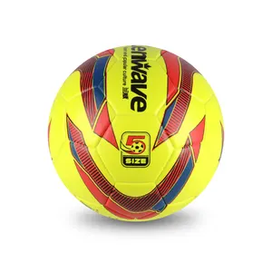 Balón de fútbol de Unión térmica proporcionado a medida de fábrica, tamaño 4/5 entrenamiento/juego de fútbol, balón de fútbol de PVC/PU para interior y exterior