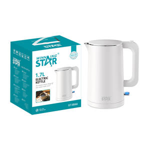 Hervidor eléctrico <span class=keywords><strong>de</strong></span> acero inoxidable WINNING STAR 1.7L 1500W, hervidor <span class=keywords><strong>de</strong></span> <span class=keywords><strong>agua</strong></span> eléctrico para té, hervidor <span class=keywords><strong>de</strong></span> <span class=keywords><strong>agua</strong></span> <span class=keywords><strong>de</strong></span> viaje - Product Image 1