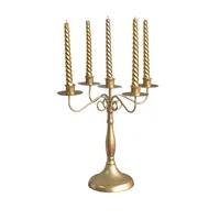 Portavelas Votivo de Hierro Dorado, Decoración del Hogar, Decoración para Bodas, Día de San Valentín, Adornos Decorativos para Velas, Faroles, Frascos - Product Image 4