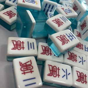 Fichas de Mahjong Americanas con Textura de Cristal Única, Impresas con Logotipo Personalizado Premium, para Fiestas y Entretenimiento Familiar - Product Image 2