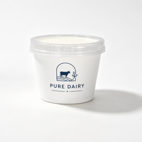 Gobelet à dessert moulé par injection écologique 200 ml, récipient en plastique transparent pour yaourt et mousse