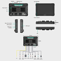 Tablette robuste pour véhicule AT-10A PRO 10,1 pouces, Android 13, 1200 nits, lisible en plein soleil, IP67, pour la gestion de flotte, l'agriculture de précision