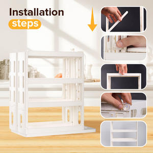 Estante Plegable para Botes de Especias de Mayor Venta en AMZ, Organizador de Condimentos de 4 Niveles, Estante Giratorio Europeo para Almacenamiento de Condimentos de Cocina - Product Image 3