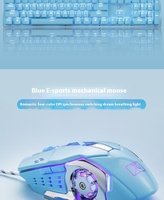 Clavier rétroéclairé bicolore Xinmeng 616, clavier et souris filaires lumineux en ABS rose mignon, clavier à sensation mécanique, ensemble clavier et souris