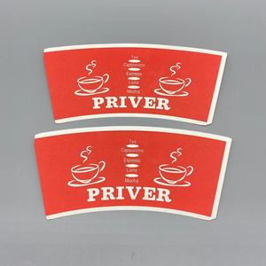 Matériaux bruts pour gobelets en papier à café, éventail de gobelets en papier avec PE simple - Product Image 1