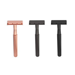 Người Đàn Ông Của Tùy Chỉnh Đôi Lưỡi <span class=keywords><strong>K</strong></span>ẽm Hợp Kim Chrome Mạ Điện Xử Lý Cạo Râu Dao Cạo satinless Lưỡi Thép Cho Bán Buôn - Product Image 2