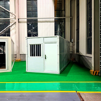 Maison conteneur en kit, maison modulaire préfabriquée en acier à assemblage rapide, cabine portable et démontable pour chantier de construction ou bureau