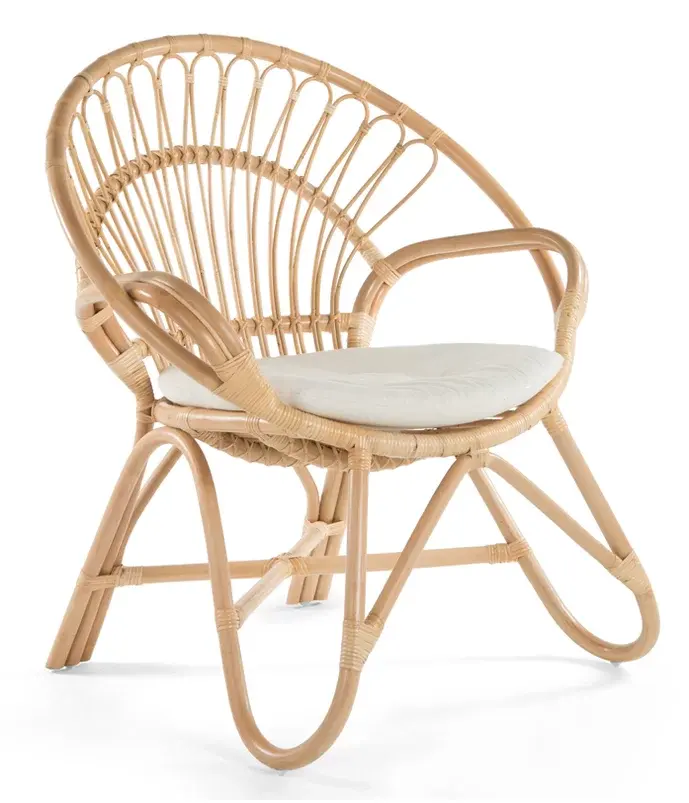 High Quality Pleasant Rattan Armchair Wicker Chair form Viet Nam