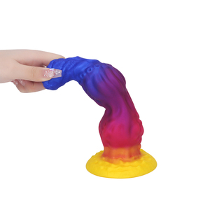 Consolador de monstruo de 9 pulgadas, caballo de fantasía, consolador Anal grueso enorme con <span class=keywords><strong>2</strong></span> nudos grandes, consolador con nudo de perro con ventosa, juguetes anales para hombres - Product Image 4