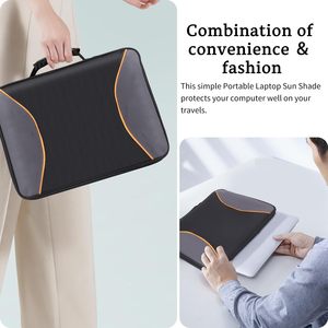 Le plus récent capot d'écran de confidentialité Portable multifonctionnel pliable bouclier couverture sac d'<span class=keywords><strong>ordinateur</strong></span> portable avec <span class=keywords><strong>pare</strong></span>-<span class=keywords><strong>soleil</strong></span> - Product Image 3